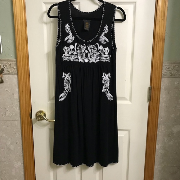 Grace Elements Dresses & Skirts - Grace Elements black boho ethnic dress size L